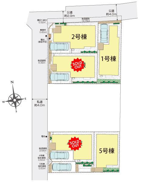 ブルーミングガーデン練馬区下石神井５丁目５棟の見取り図