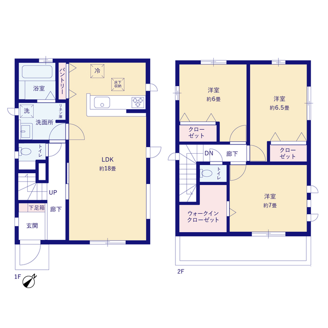 グラファーレ4215市川市大洲４期１棟の見取り図