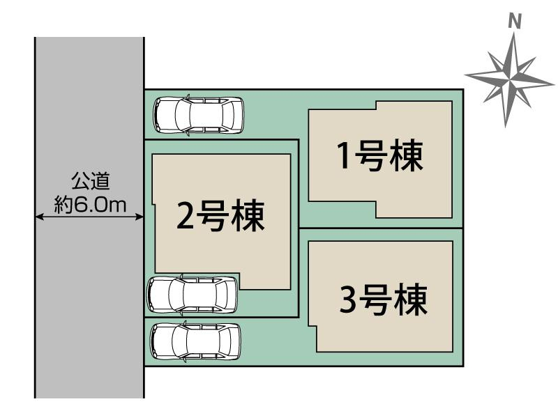 ブルーミングガーデン足立区入谷３丁目３棟の見取り図