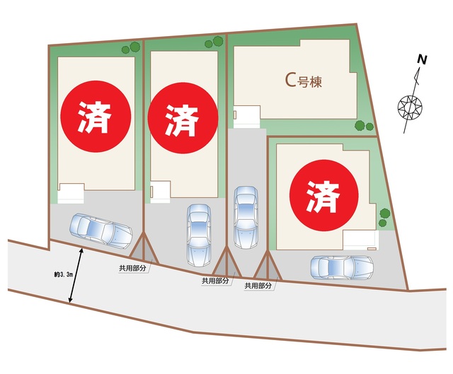 ハートフルタウン(立)東大和南街7期の見取り図