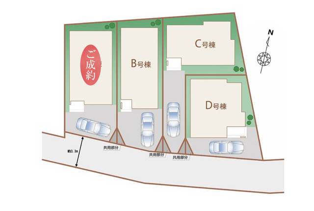 ハートフルタウン(立)東大和南街7期の見取り図