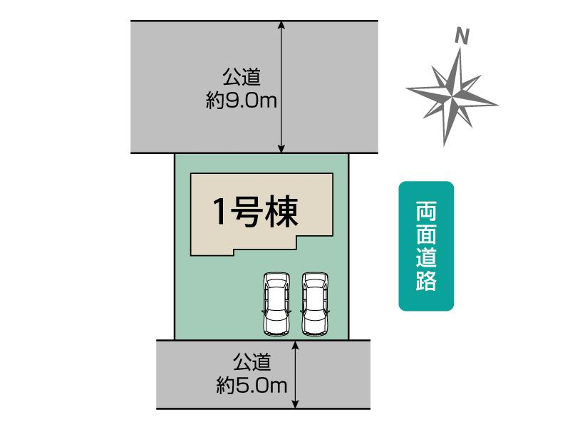 ブルーミングガーデン鳩山町松ヶ丘１丁目１棟の見取り図