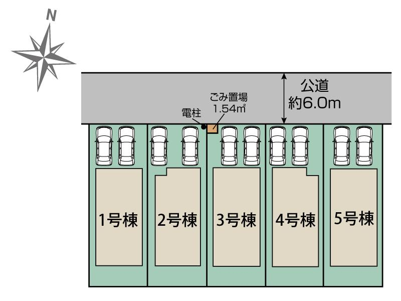 ブルーミングガーデン千葉市若葉区原町５棟の見取り図