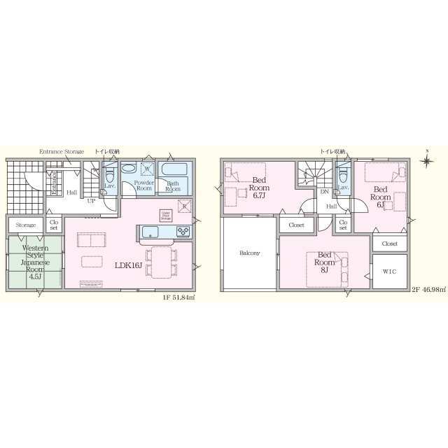 クレイドルガーデン大田原市薄葉 第3の見取り図