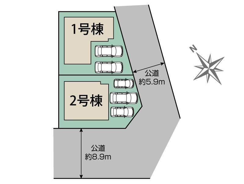 ブルーミングガーデン名古屋市名東区梅森坂１丁目２棟の見取り図