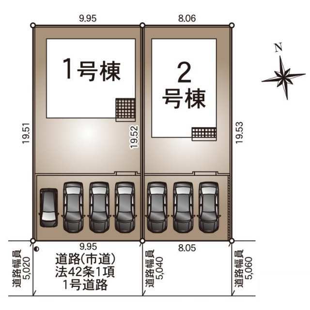 クレイドルガーデン宮崎市赤江 第6の見取り図