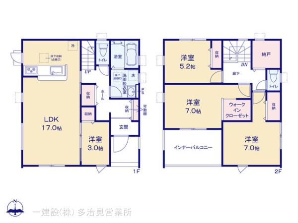 リーブルガーデン一宮市三条の見取り図