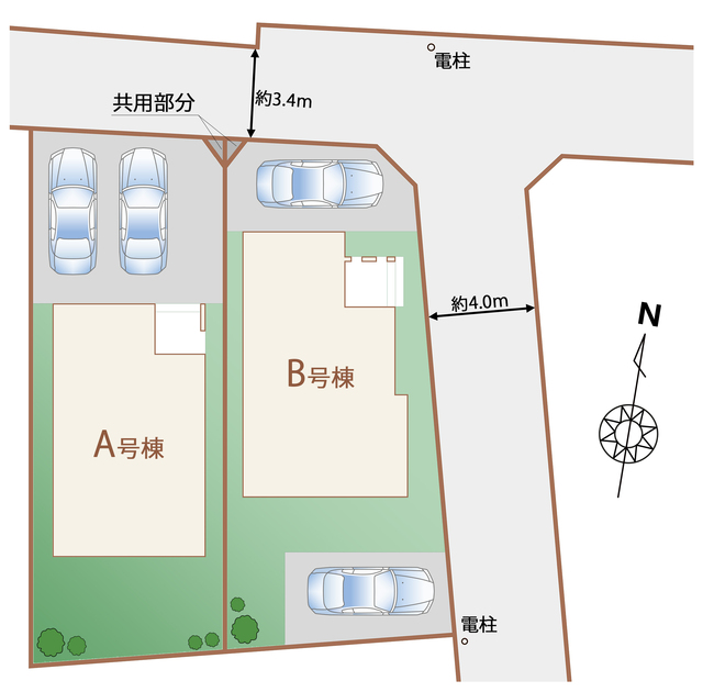 ハートフルタウン国分寺東元町1丁目2期の見取り図