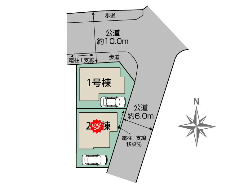 ブルーミングガーデン佐倉市西志津６丁目２棟の見取り図