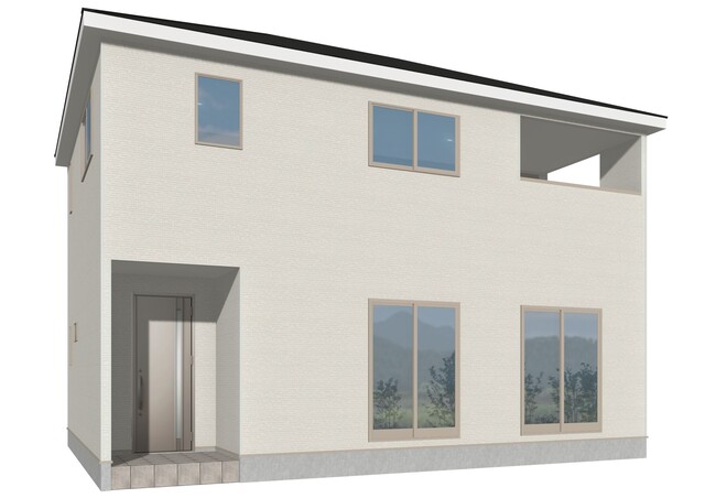 １号棟・南西（外観 完成予想図）