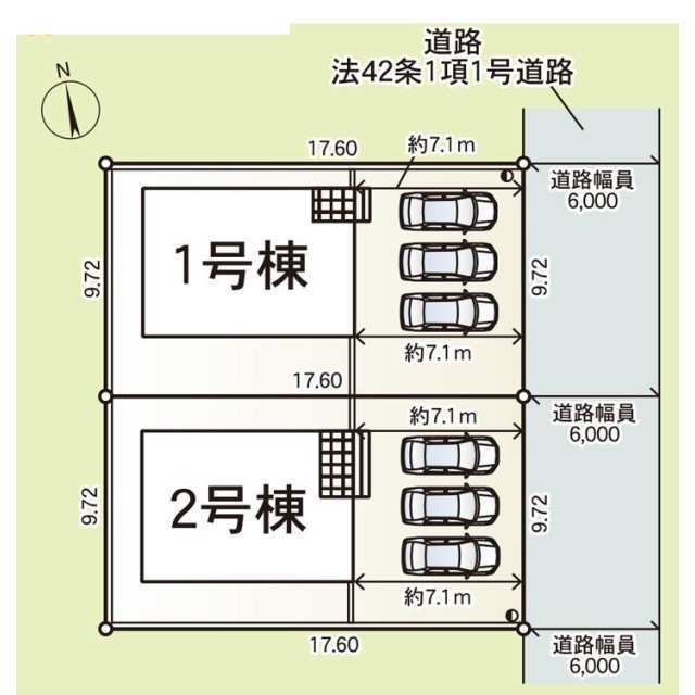 クレイドルガーデン越前市瓜生町 第4の見取り図