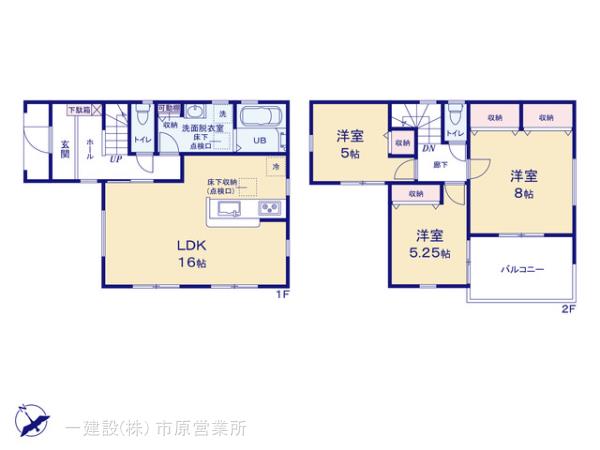リーブルガーデン市原市大厩第３の見取り図