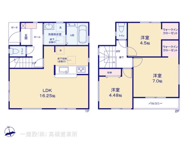リーブルガーデン豊中市本町４期の見取り図