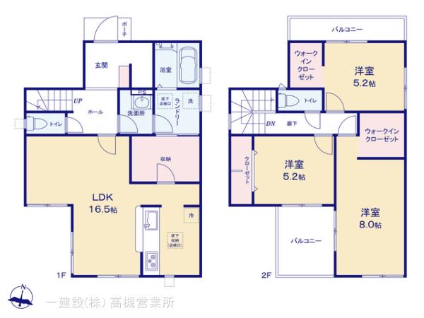 リーブルガーデン伊丹市西野７期の見取り図