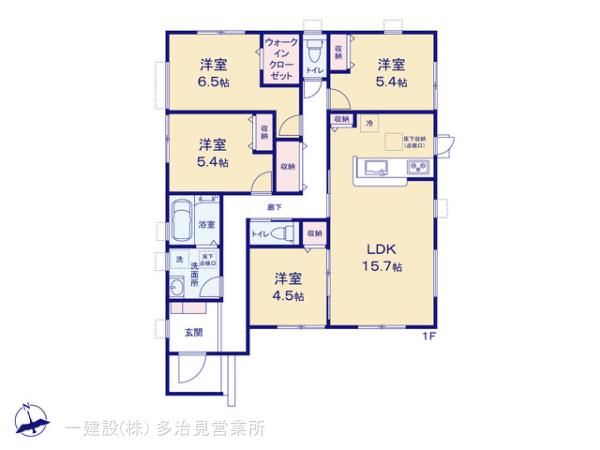 リーブルガーデン春日井市神屋町玉畑の見取り図