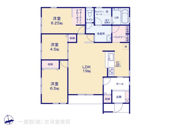 リーブルガーデン古河下辺見第６の見取り図