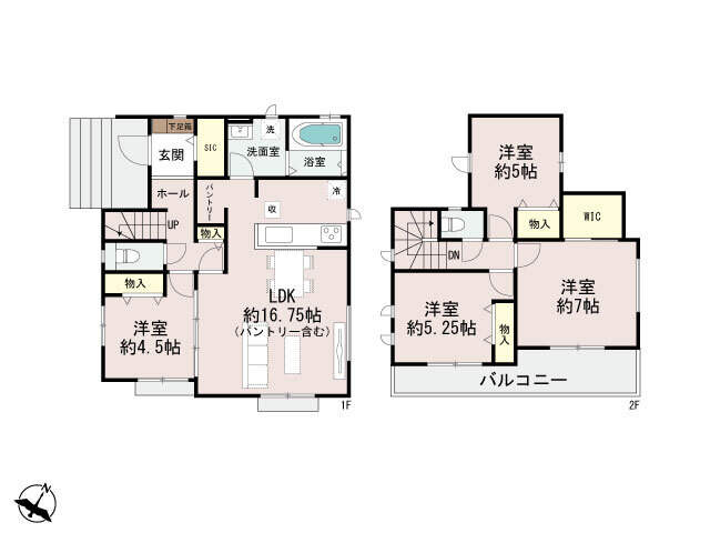 ハートフルタウン神戸西区桜が丘東町4丁目10番の見取り図