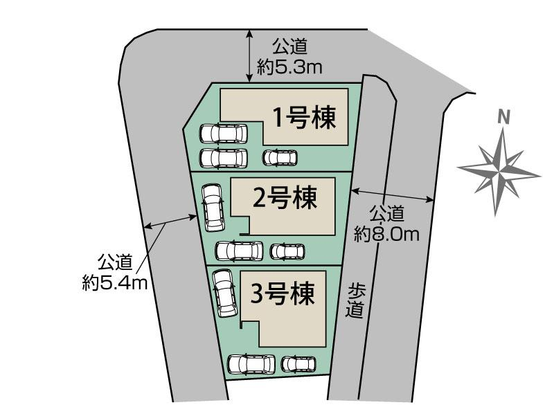 ブルーミングガーデン浜松市中央区高塚町３棟の見取り図