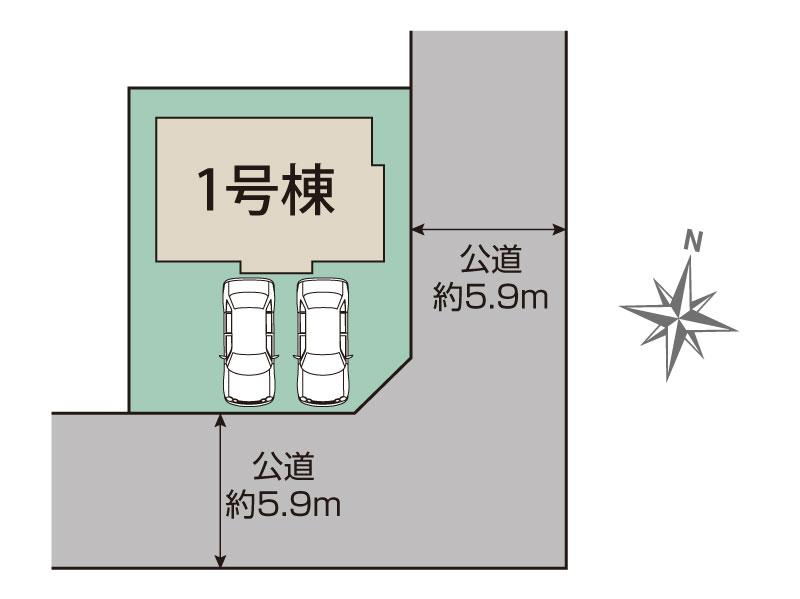 ブルーミングガーデン大野城市乙金東１丁目１棟の見取り図