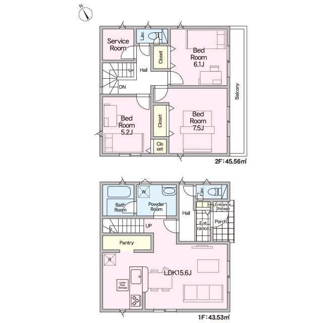 クレイドルガーデン南足柄市福泉 第4の見取り図