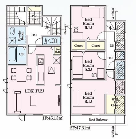 リナージュ廿日市前空４丁目　第１期の見取り図