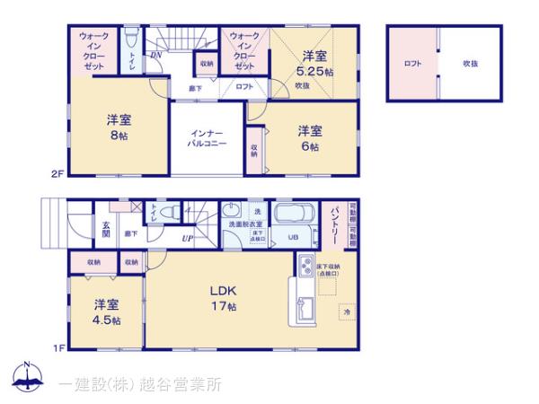 リーブルガーデン松伏町下赤岩の見取り図