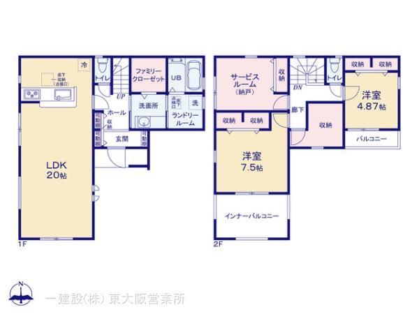 リーブルガーデン川西町結崎２０期の見取り図