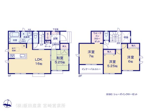 ハートフルタウン宮崎市下原町354番の見取り図