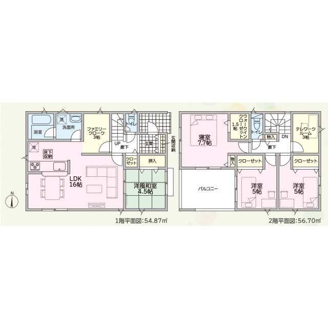 クレイドルガーデン越前市北千福町 第4の見取り図