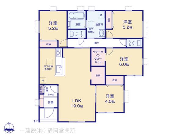 リーブルガーデン清水区三保5期の見取り図