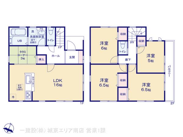 リーブルガーデン松戸市五香２丁目の見取り図