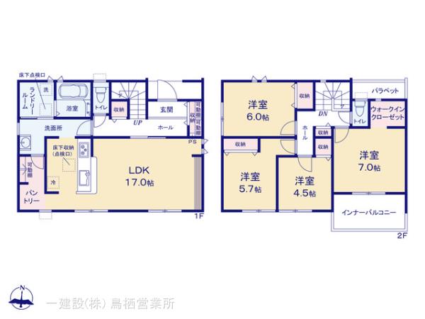 リーブルガーデン鳥栖市松原町第二の見取り図