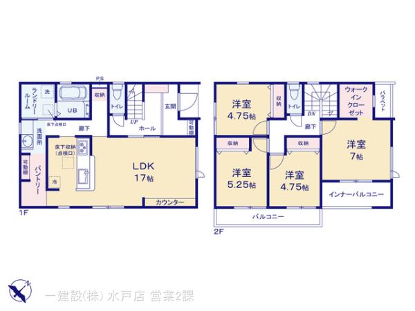 リーブルガーデン石岡市鹿の子２期の見取り図