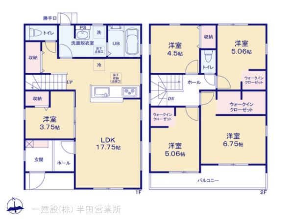 リーブルガーデン武豊町冨貴市場の見取り図