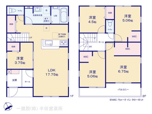 リーブルガーデン西尾市一色町未荒子の見取り図