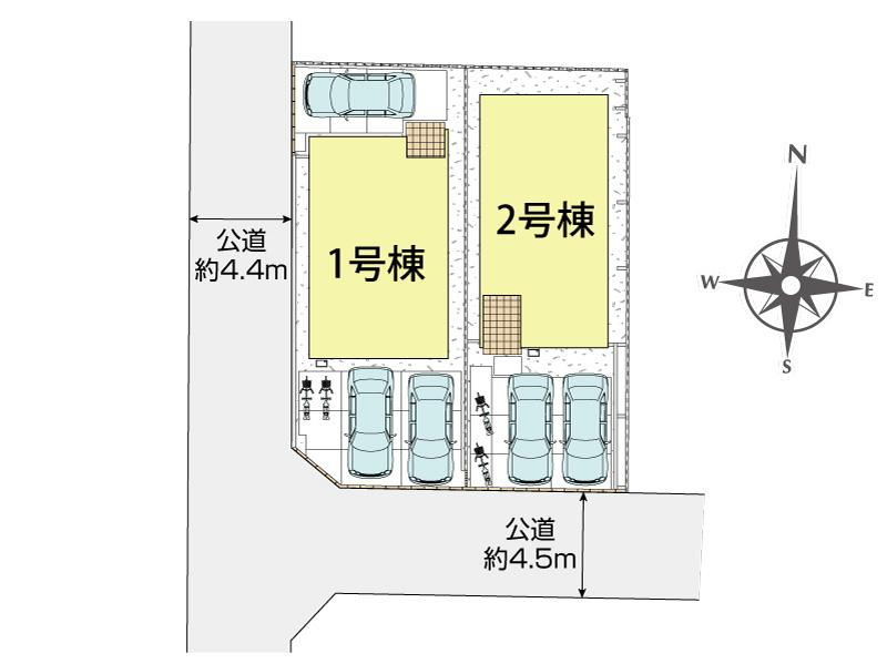 ブルーミングガーデン岡山市中区福泊４期２棟の見取り図