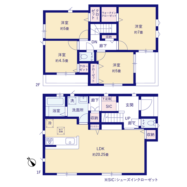 グラファーレ4159横須賀市長井６期４棟の見取り図