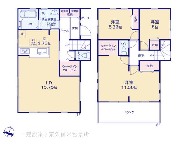 リーブルガーデン富士見市渡戸１丁目の見取り図