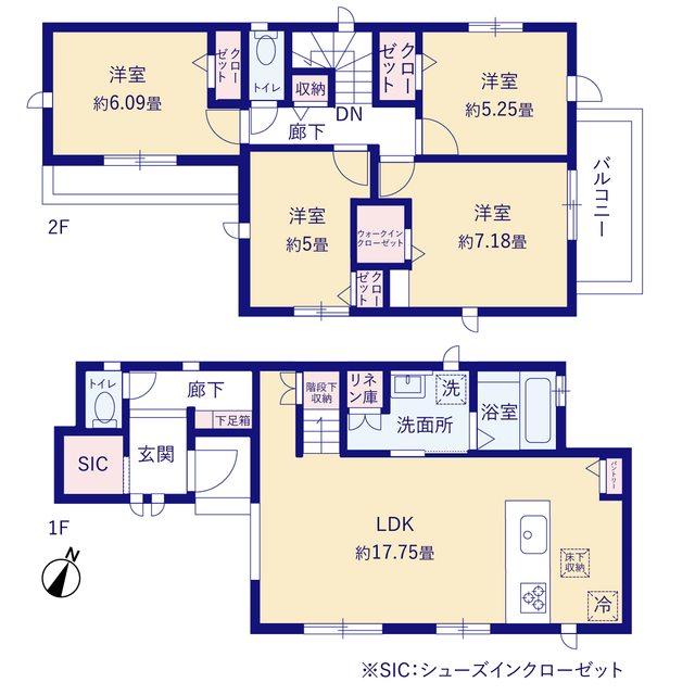 グラファーレ4185町田市矢部町３期１１棟の見取り図