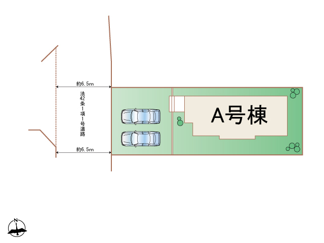 ハートフルタウン(名)港区東蟹田の見取り図