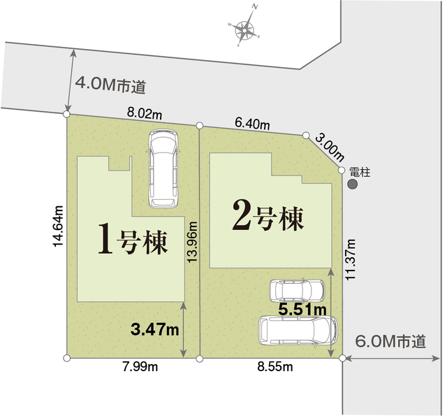 リナージュ日野西平山５丁目　第１期の見取り図
