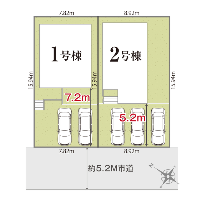 リナージュ木更津真舟４丁目　第１期の見取り図