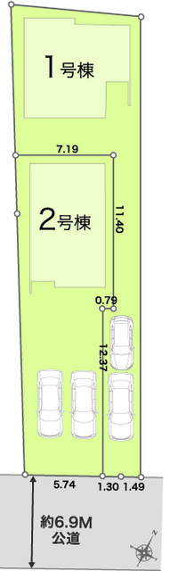 リナージュ木更津中央１丁目　第１期の見取り図