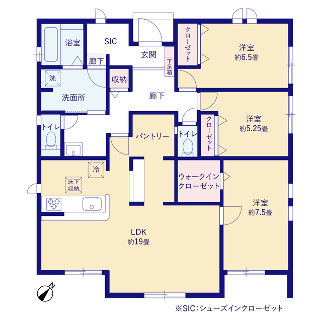 グラファーレ4327嵐山町志賀３期１棟の見取り図