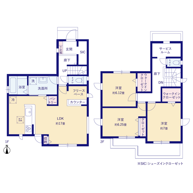 グラファーレ4227ふじみ野市中ノ島２期５棟の見取り図