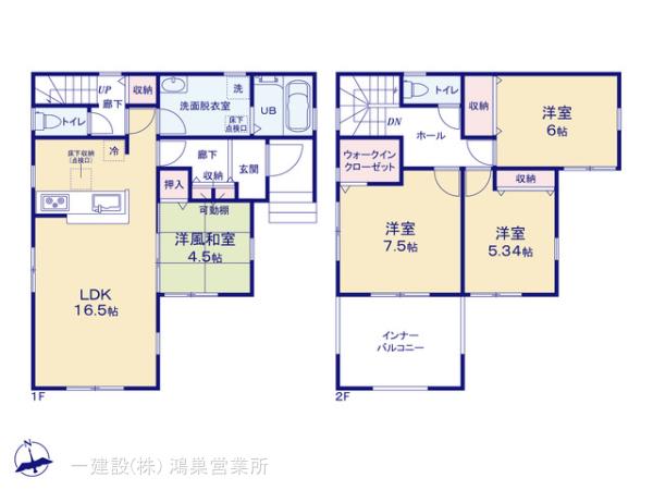 リーブルガーデン鴻巣松原２期の見取り図