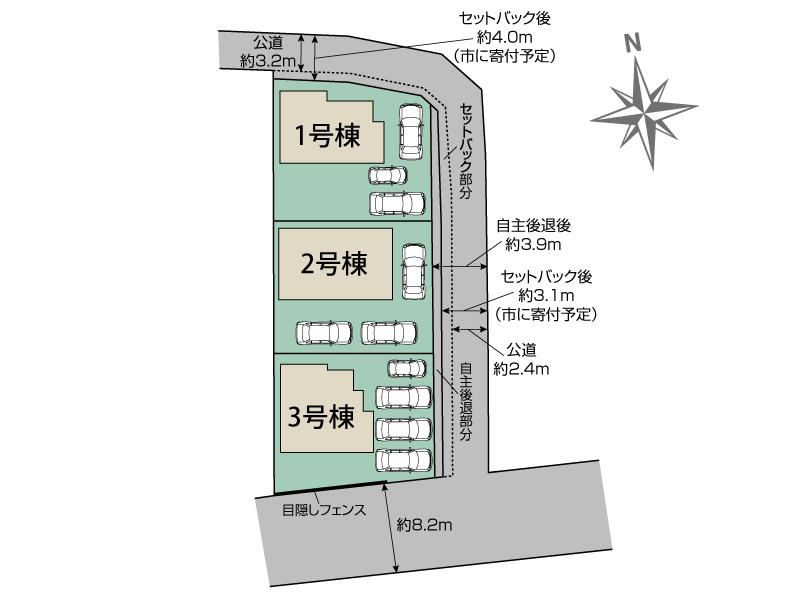 ブルーミングガーデン浜松市中央区馬郡町３棟の見取り図
