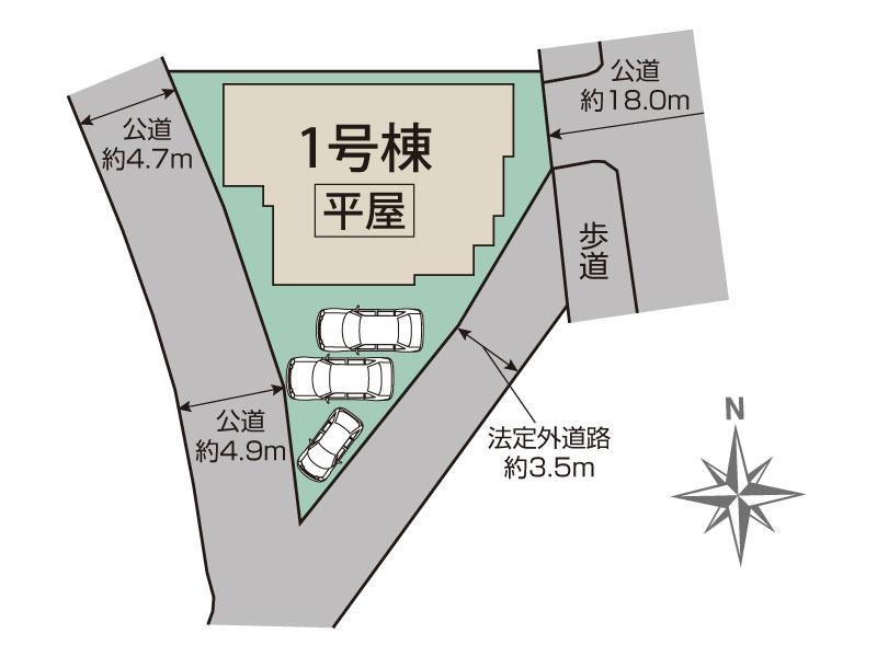ブルーミングガーデン生駒市有里町１棟の見取り図