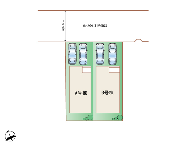 ハートフルタウン刈谷市沖野町の見取り図