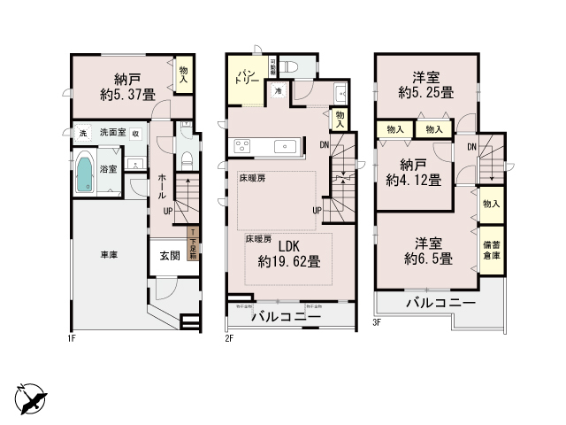 ハートフルタウン西巣鴨2丁目741番の見取り図